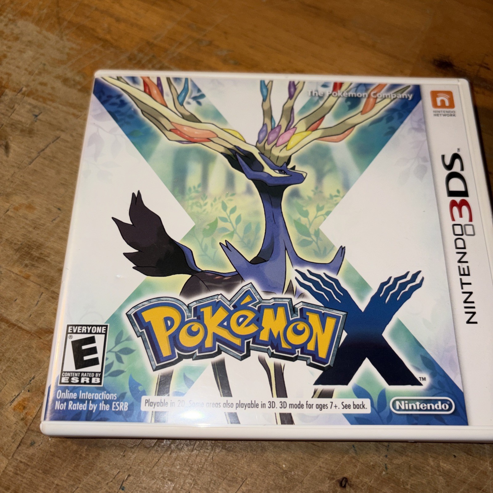Pokemon X Nintendo 3DS used in case with inserts