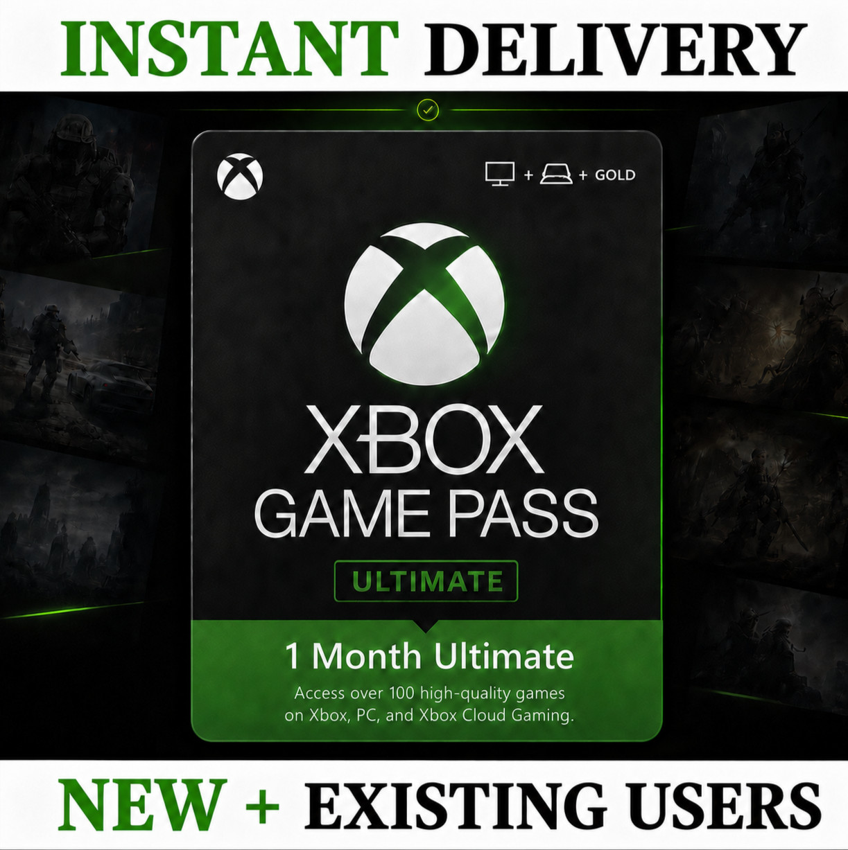 Xbox Game Pass Ultimate – 1 Month Membership – Existing Users