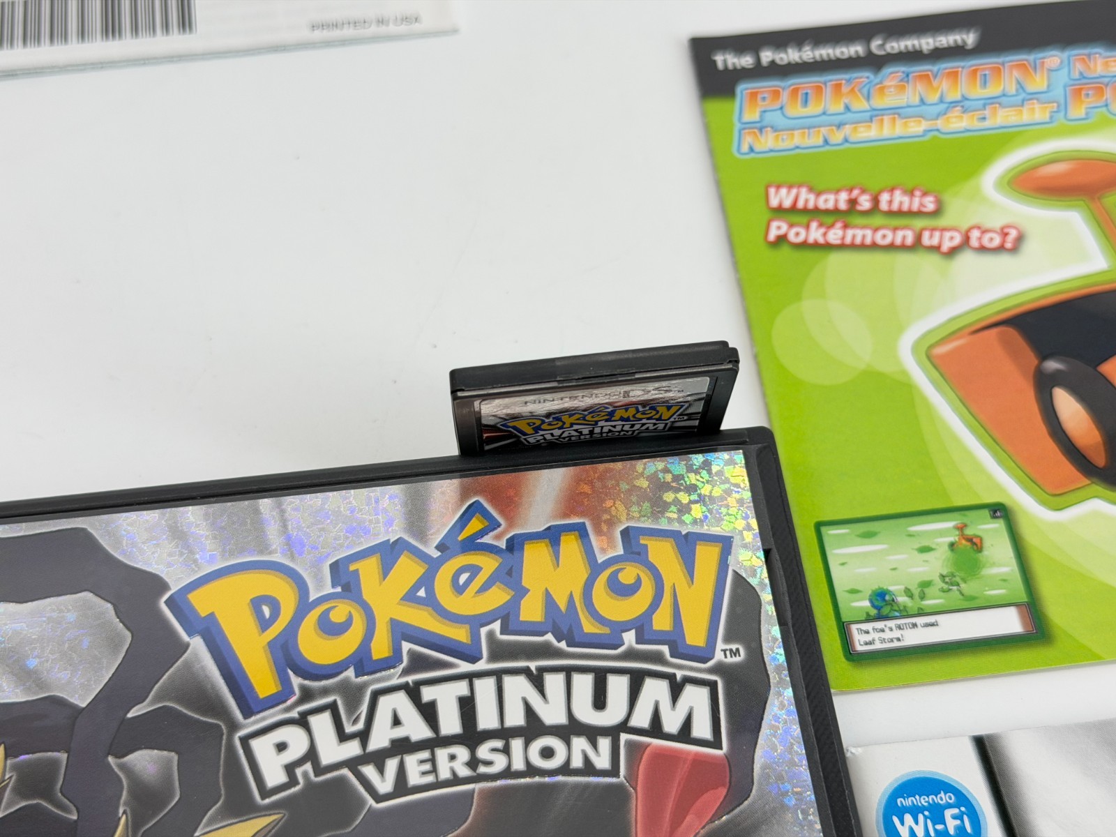 Pokemon Platinum Version (Nintendo DS) Complete w/Green Insert Authentic