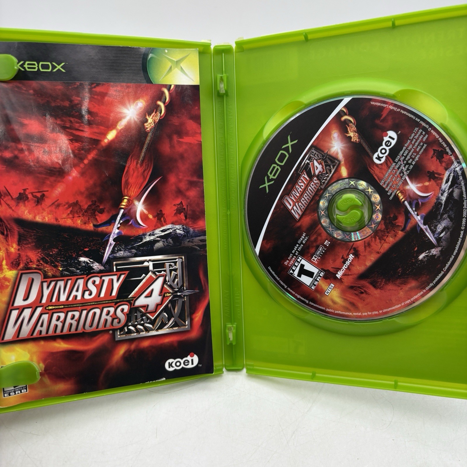 Dynasty Warriors 4 Xbox Complete w/ Manual CIB Tested