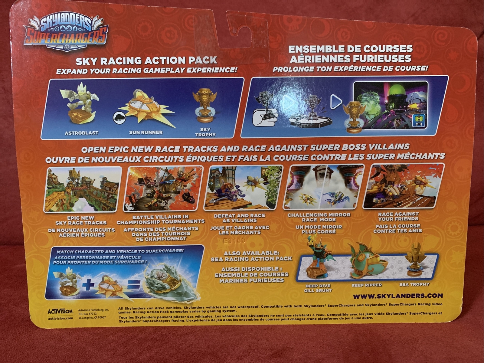 Skylanders Superchargers Sky Racing Action Pack Astroblast Sun Runner Trophy 🏆