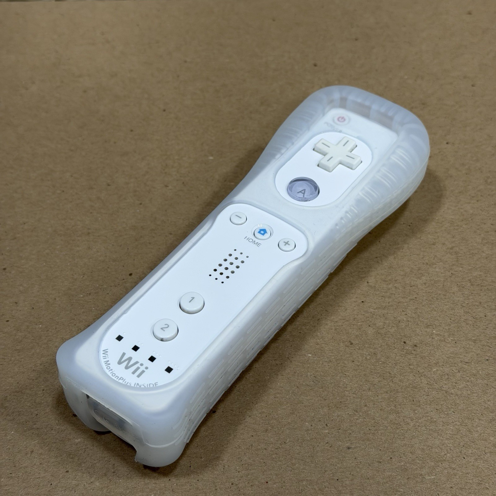 Official Wii Remote WHITE Nintendo Motion Plus & Sleeve Strap Wii U Controller