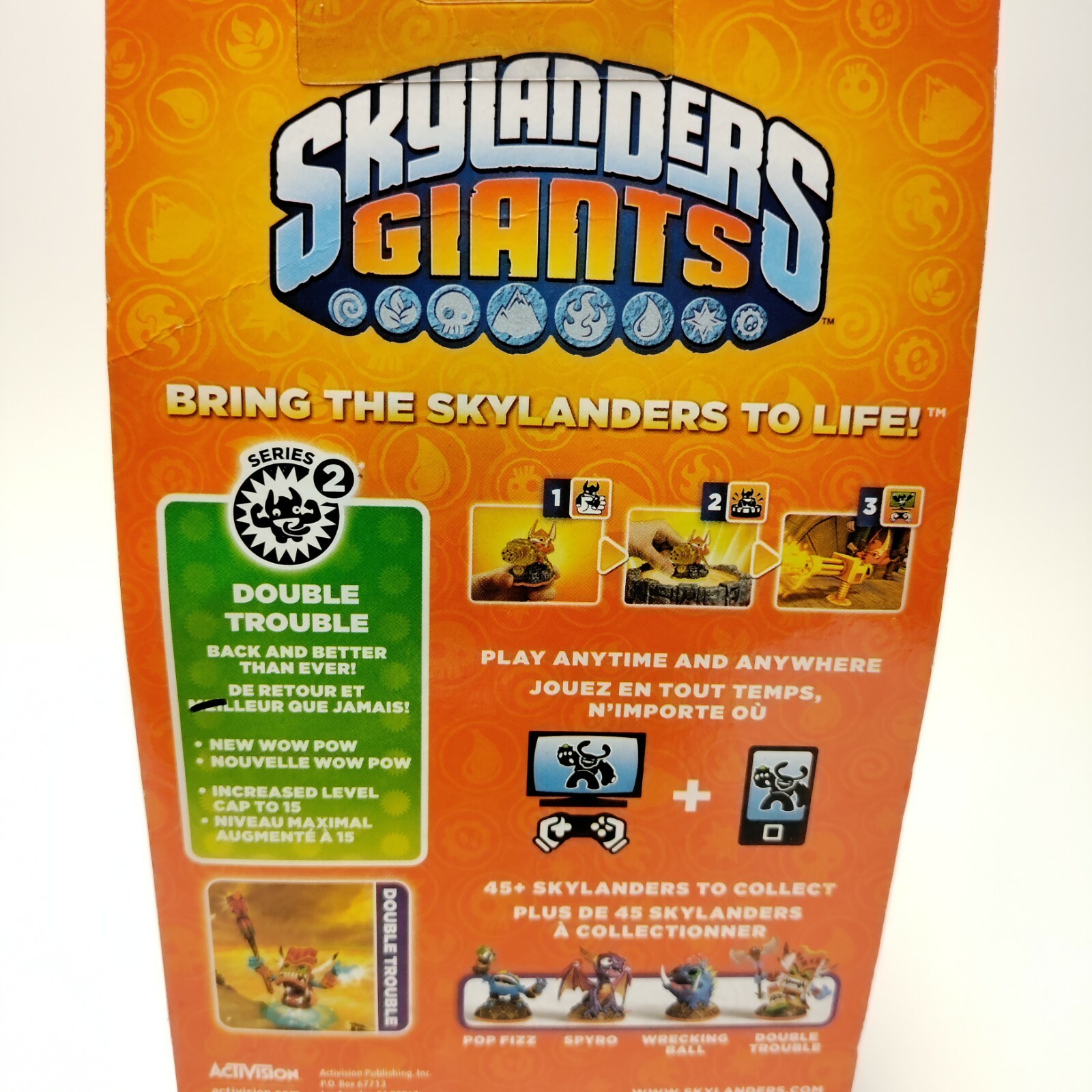 Lot 2 Skylanders Swap Force /GIANTS Jolly Bumble Blast/ DOUBLE TROUBLE