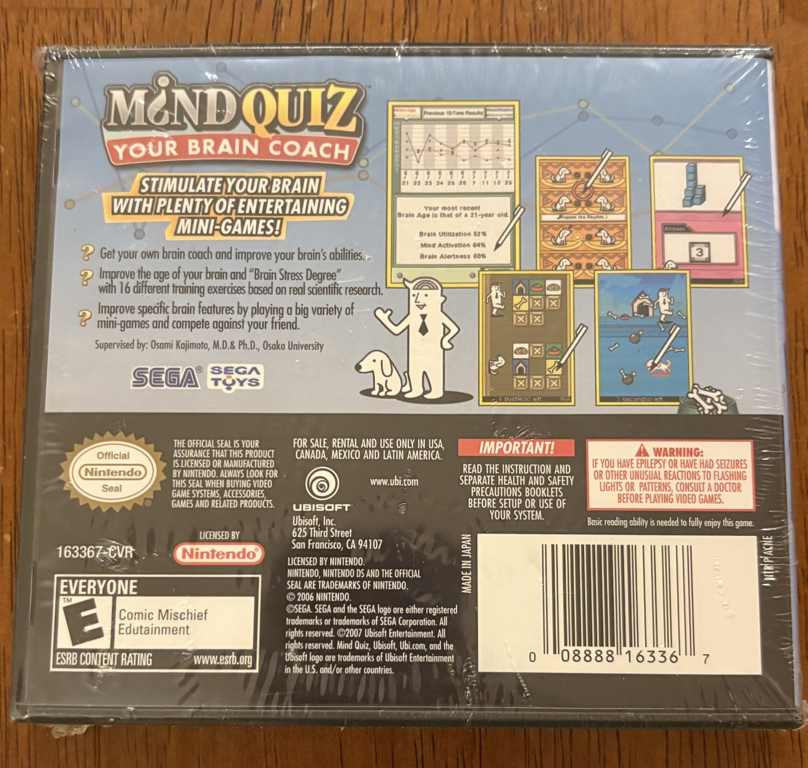 Mind Quiz Your Brain Coach Nintendo DS 2DS 3DS Game SEALED/NEW