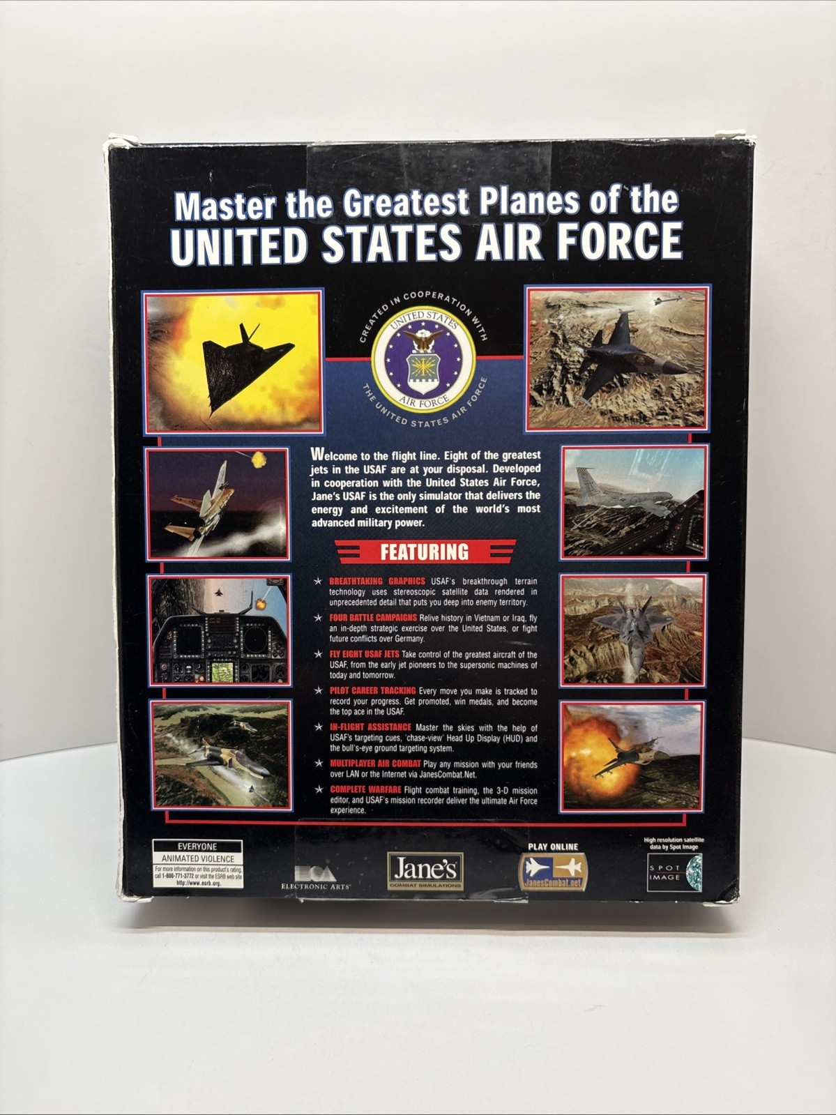 Jane’s USAF United States Air Force (1999) Big Box Combat Simulator PC CD-ROM