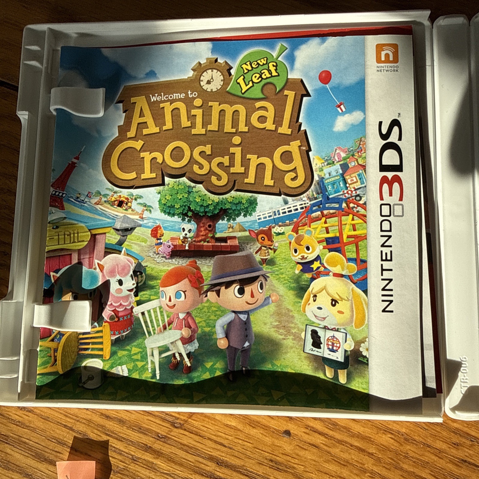 Animal Crossing: New Leaf Nintendo 3DS 2013 Game Case and Manual Tested Works