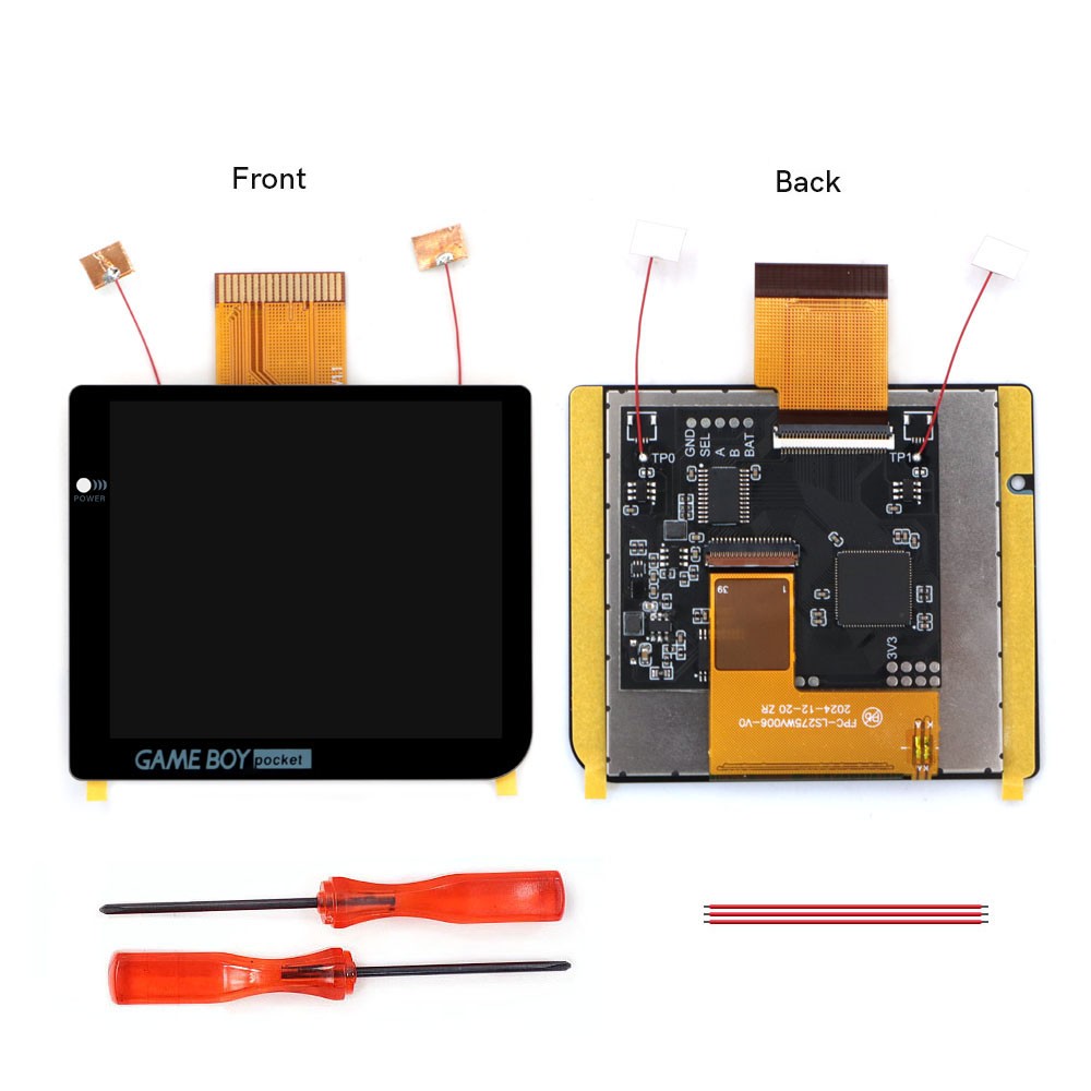 For Gameboy Pocket GBP 2.8″ Laminated IPS LCD Screen Backlight Backlit OSD KIT