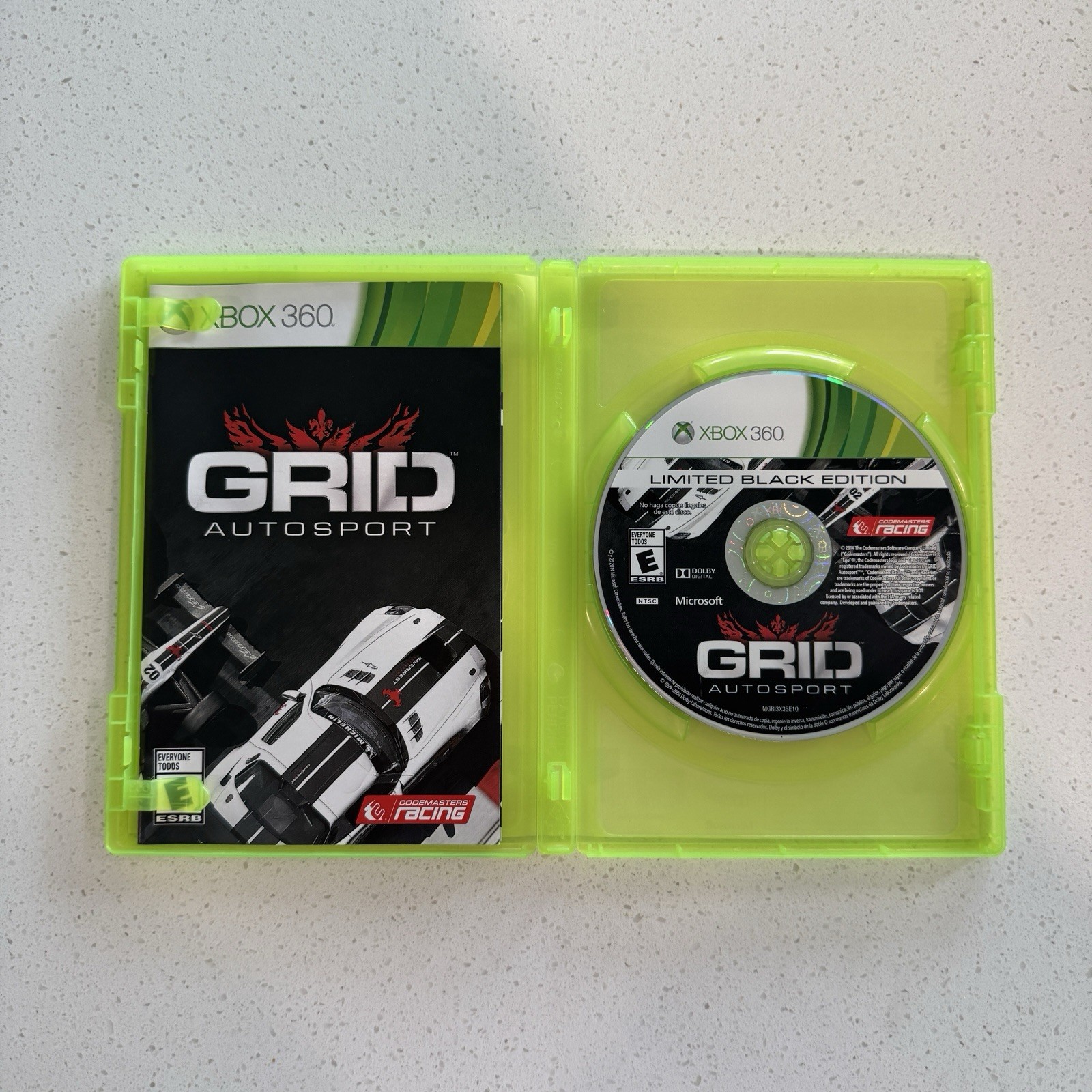 GRID Autosport Limited Black Edition (Xbox 360) Complete CIB Tested Good Cond.