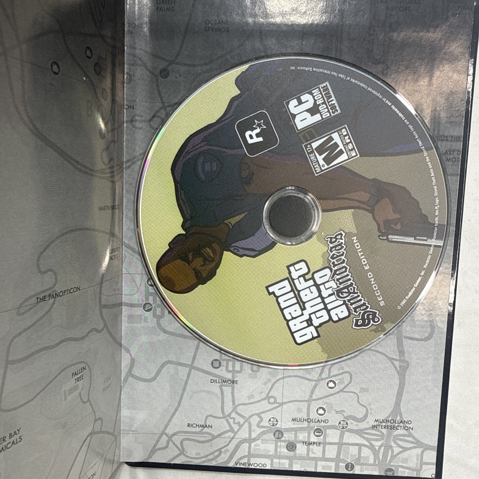 Grand Theft Auto: San Andreas Second Edition W/ Map & Poster (PC, 2005)