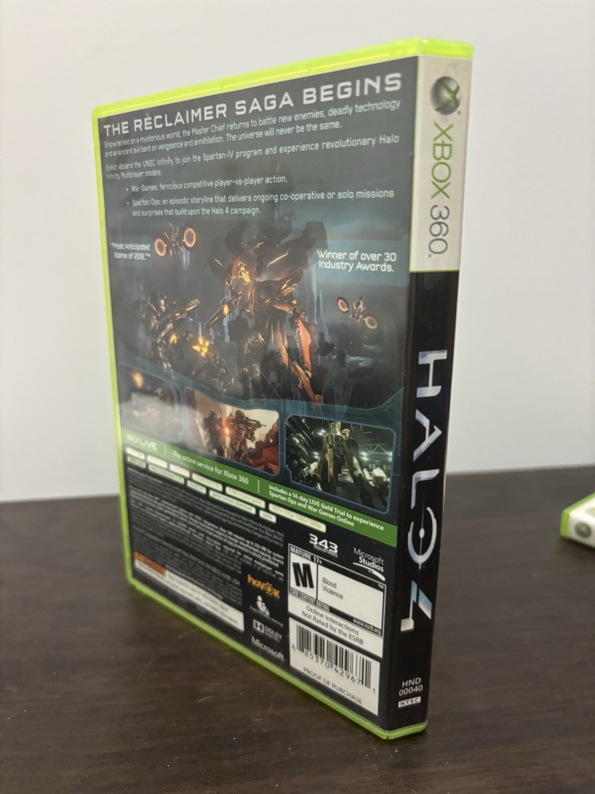 Halo 4 Xbox 360 CIB 2-Disc NTSC-U/C M 2012 Shooter Multiplayer