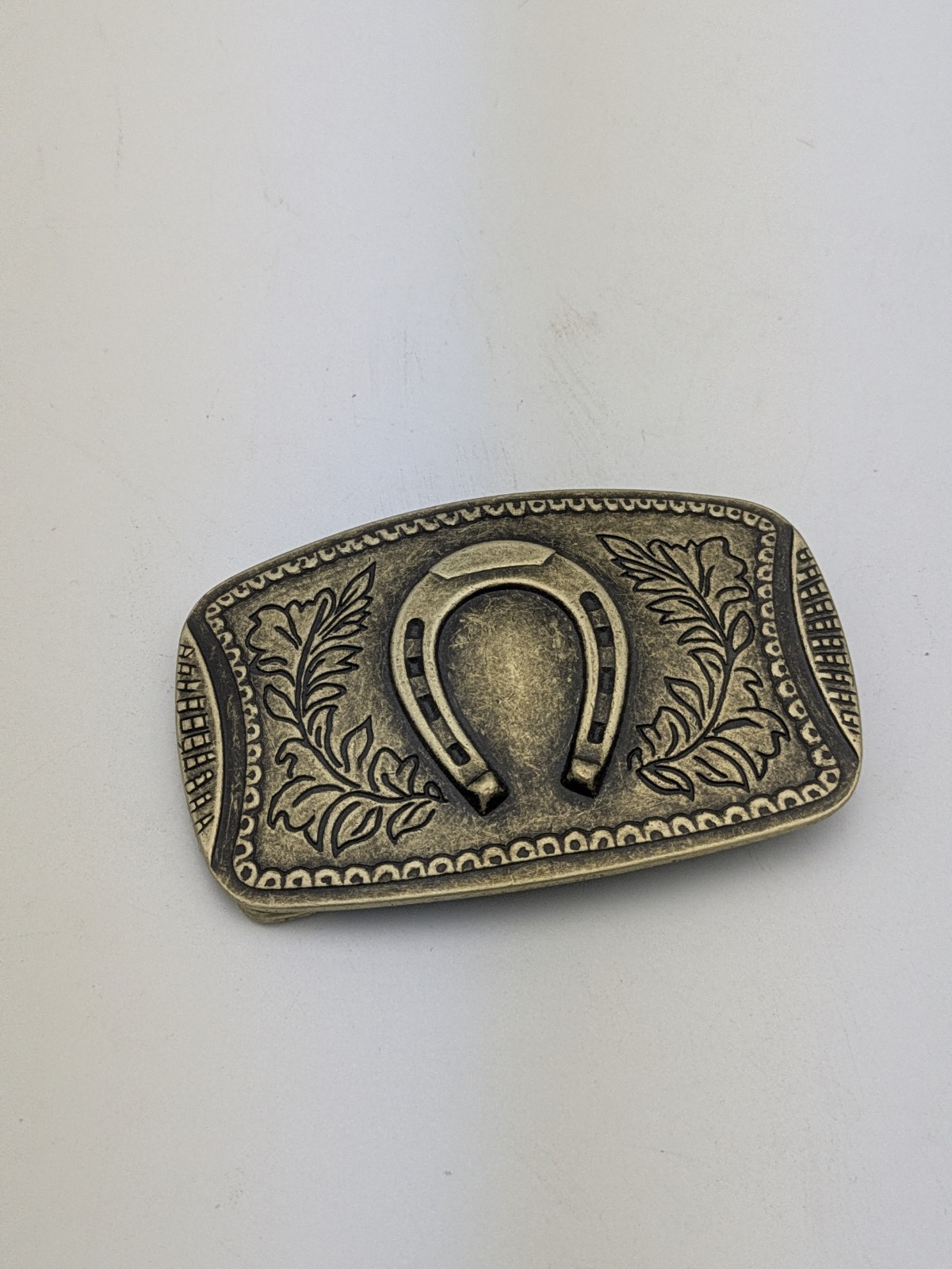 Francis Drake Belt Buckle Brass Horseshoe Lucky Buckle
