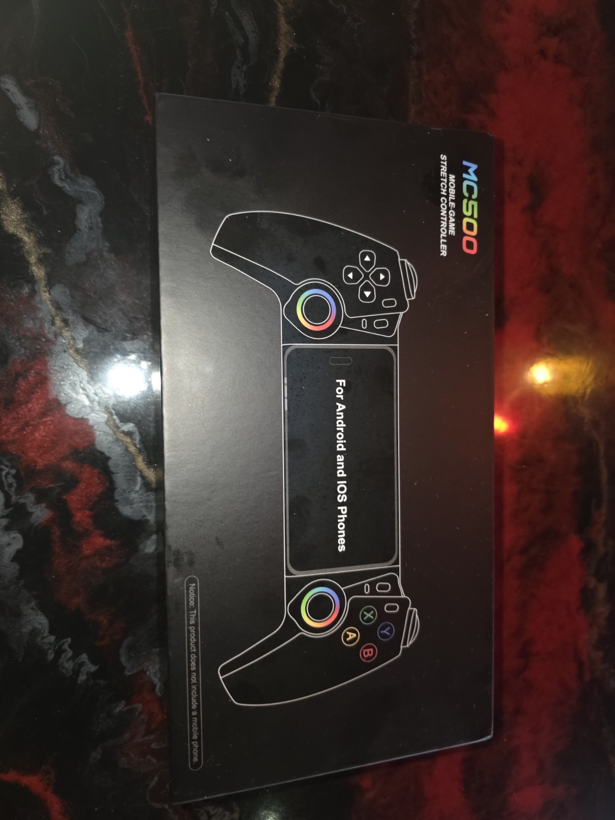 MC50 Wireless Mobile Game Controller RGB Turbo for Android iOS Phones
