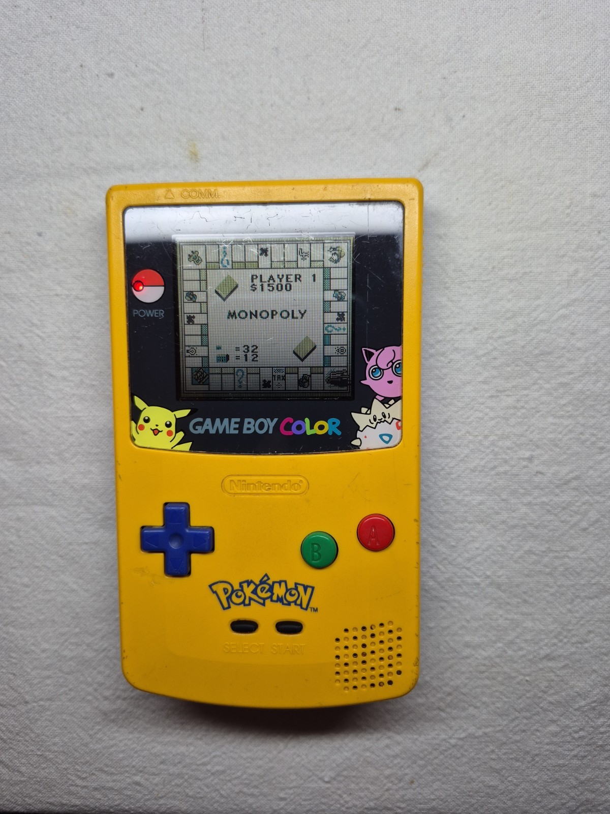Gameboy Color Pokemon Special Pikachu Edition Nintendo Console Used/ See Notes