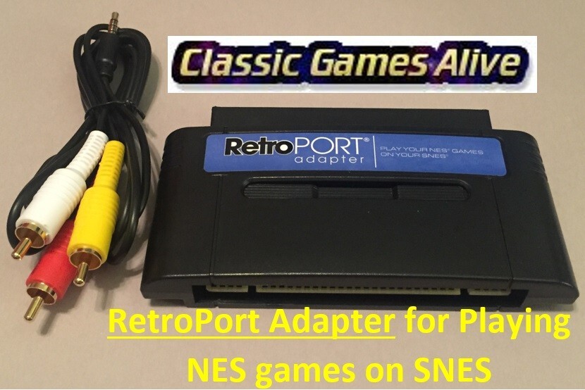 RetroPort Adapter Nintendo NES to Super Nintendo SNES Game Cartridge