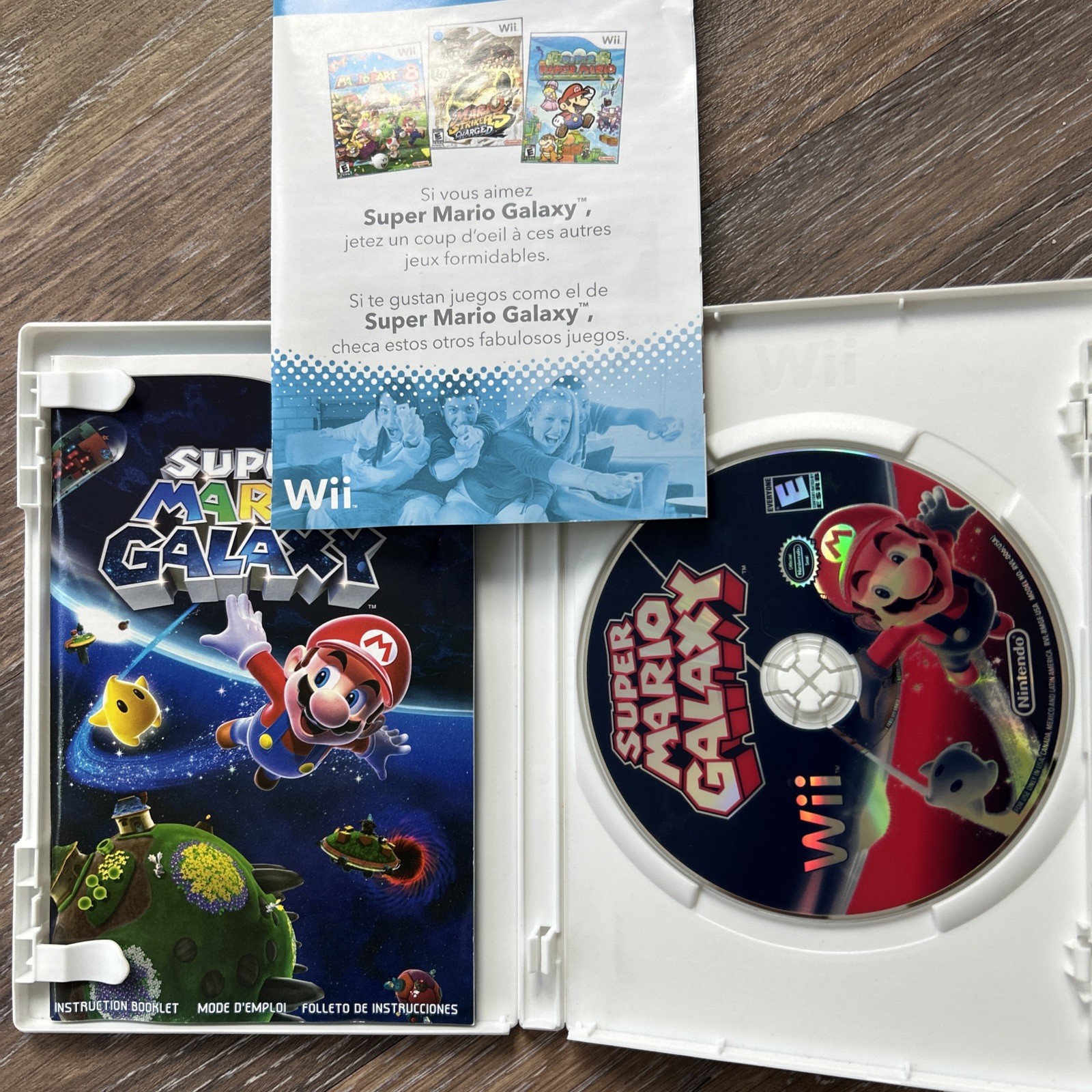 Super Mario Galaxy 1+2 Nintendo Wii Complete CIB Tested