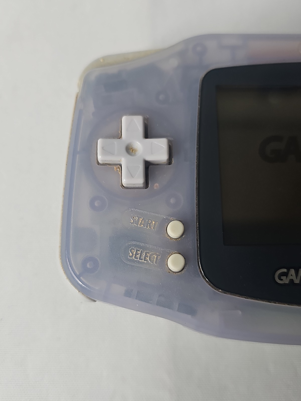 Nintendo Game Boy Advance Handheld Gaming Console Clear Glacier Gray | AGB-001