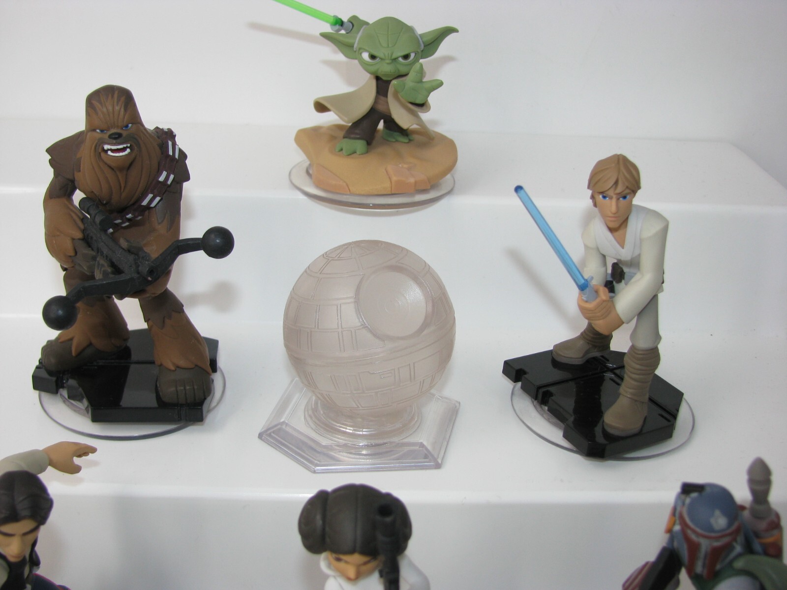 Disney Infinity 3.0 Figure lot Han Luke Boba Leia Yoda Chewbacca Death Star