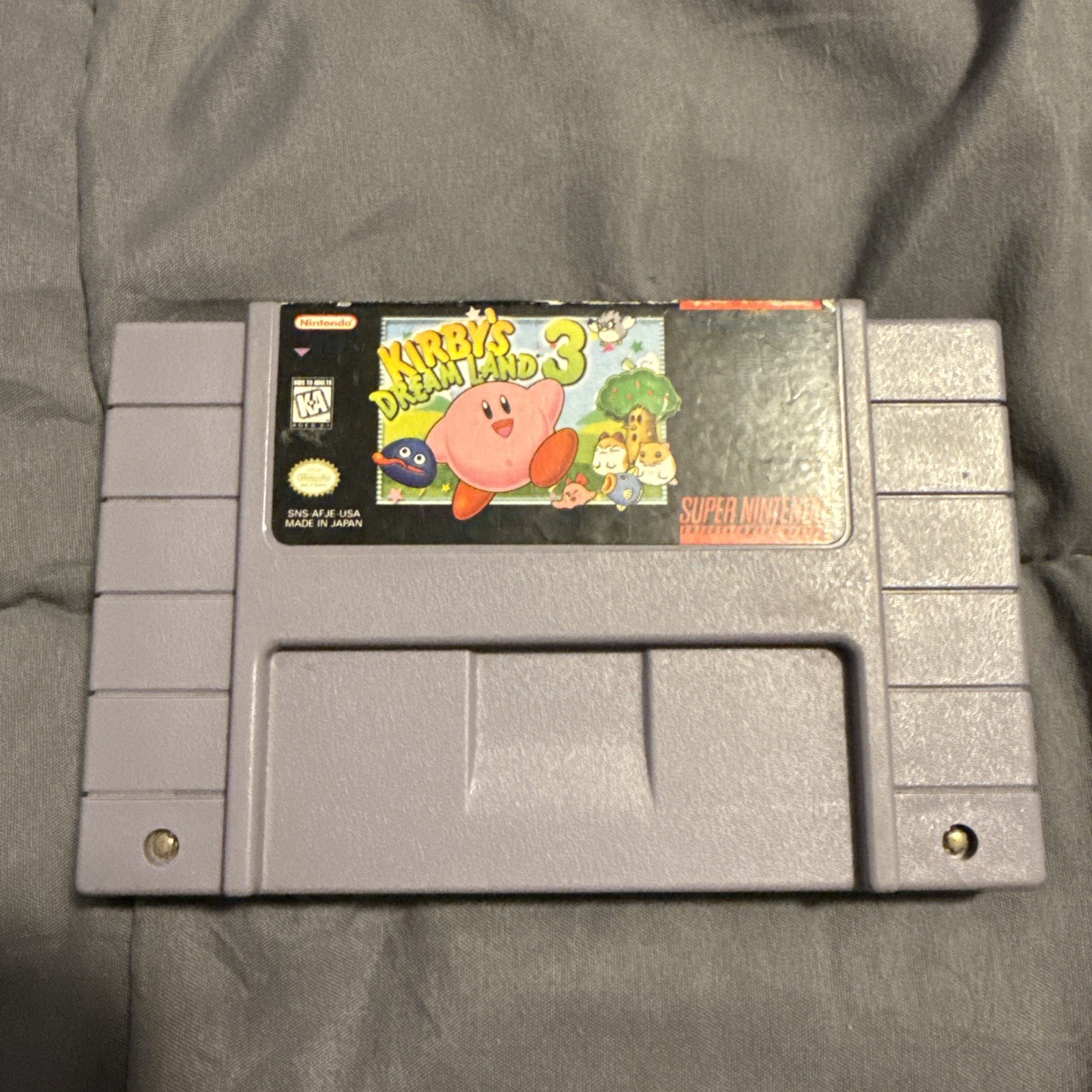 SNES Super Nintendo Kirby’s Dream Land 3 Cleaned & Tested