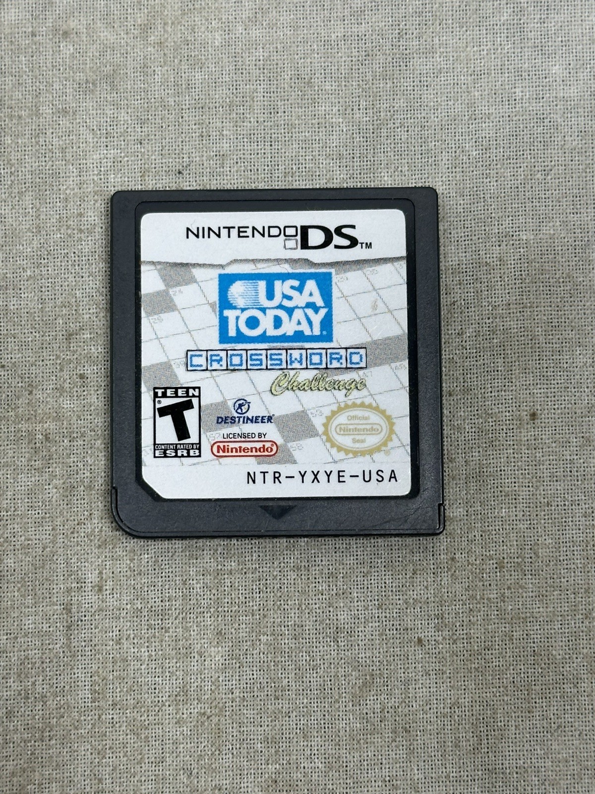 USA Today Crossword Challenge (Nintendo DS, 2008) Cartridge Only – Tested