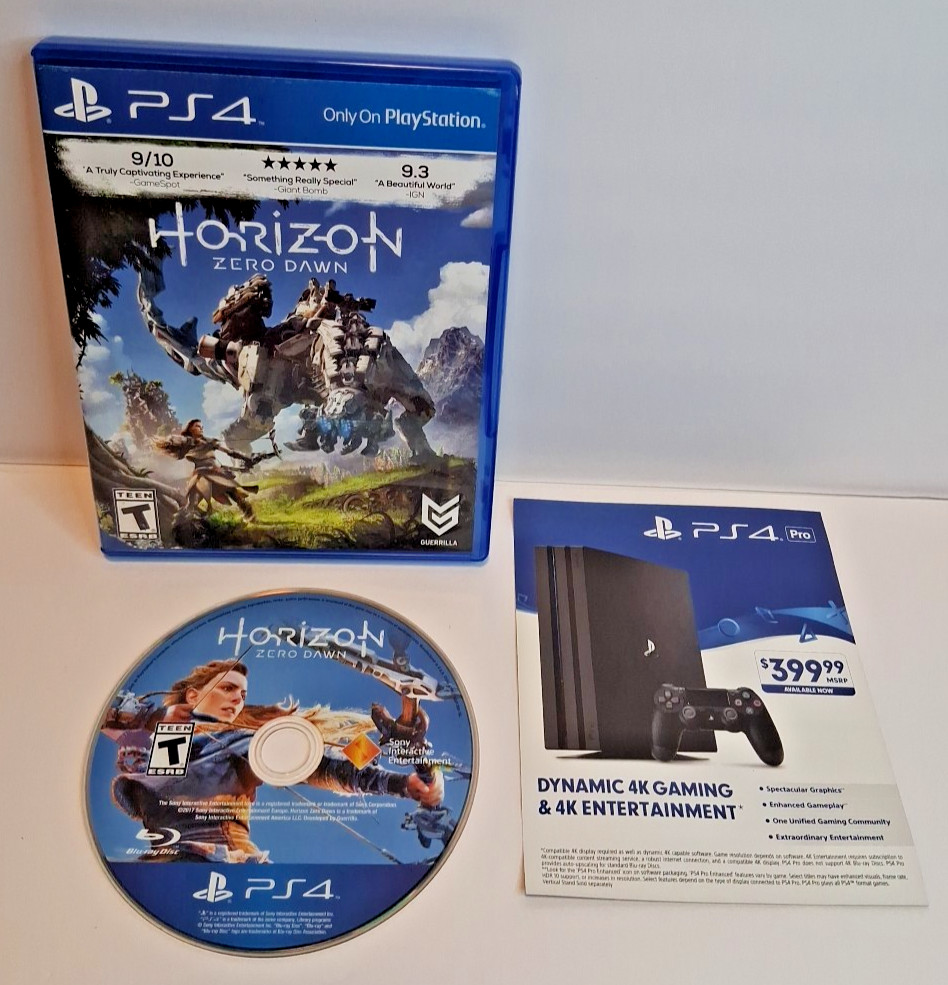 Horizon: Zero Dawn | Horizon: Forbidden West PlayStation 4 PS4 Game Lot