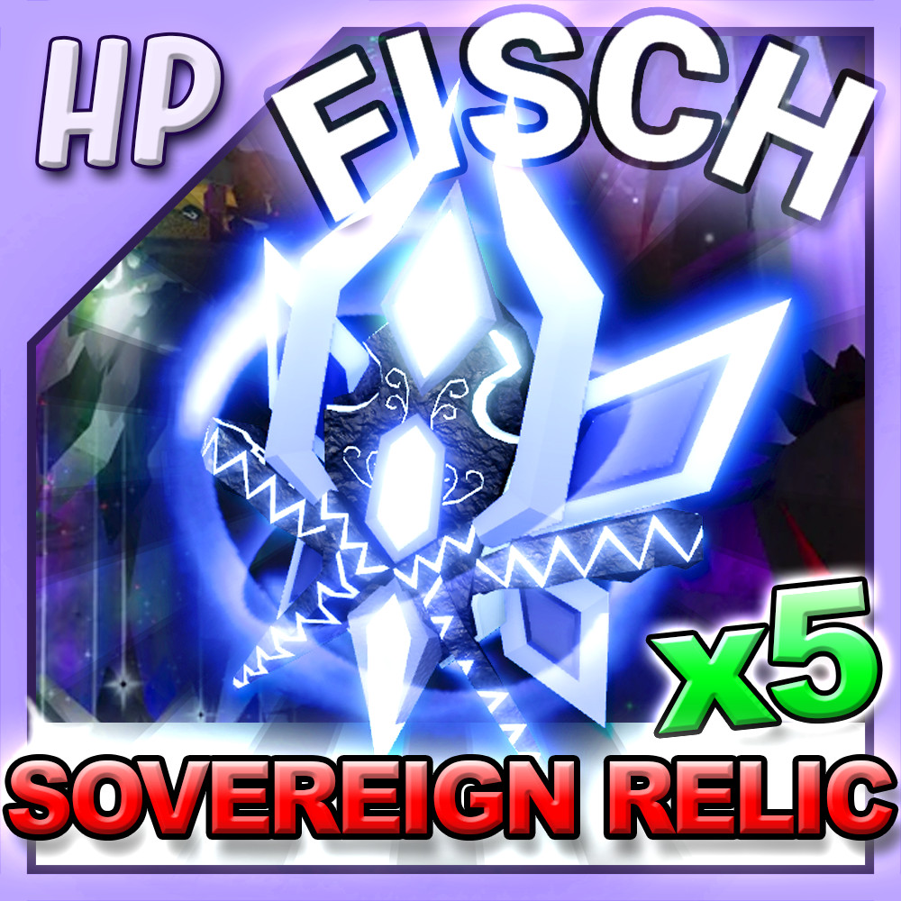 🐟FISCH – 5 SOVEREIGN Relic ⚡FASTEST DELIVERY⚡fish/cs/coins/rare