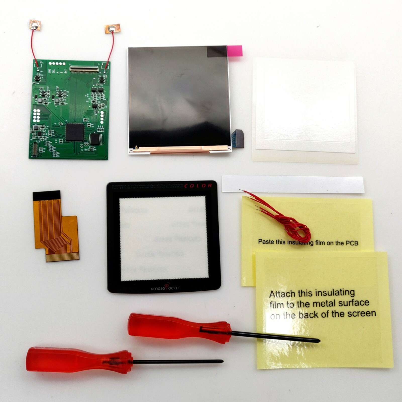 Retro Pixel IPS Backlight LCD Screen For NEO GEO Pocket Color NGPC Game Console