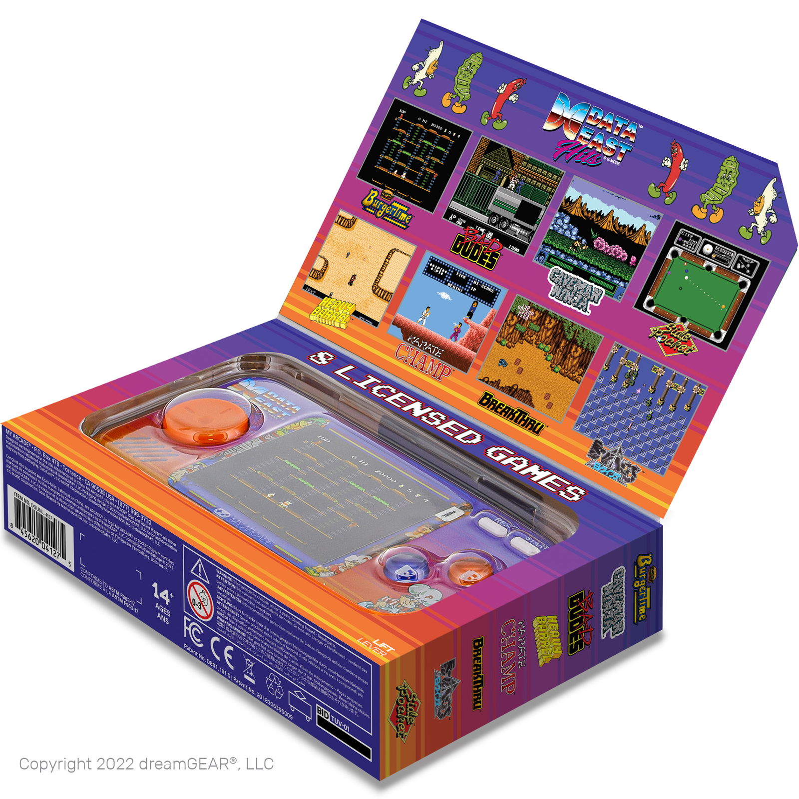 My Arcade Officially Licensed Data East Hits Packet Players Portable 300+ Games