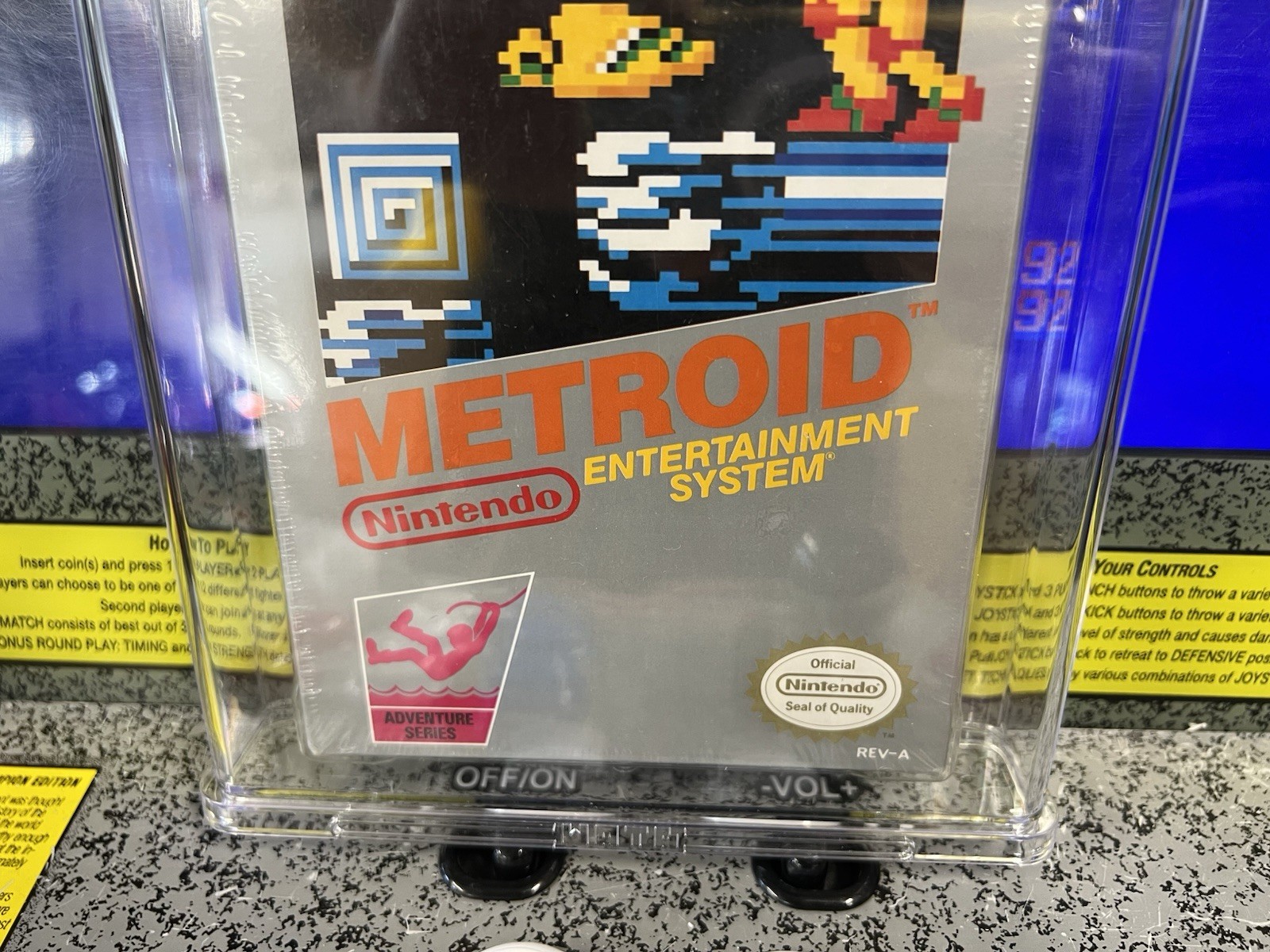 1987 Nintendo NES Metroid Oval SOQ Rev A WATA 9.0 B+ SEALED NEW – Samus 1st App!