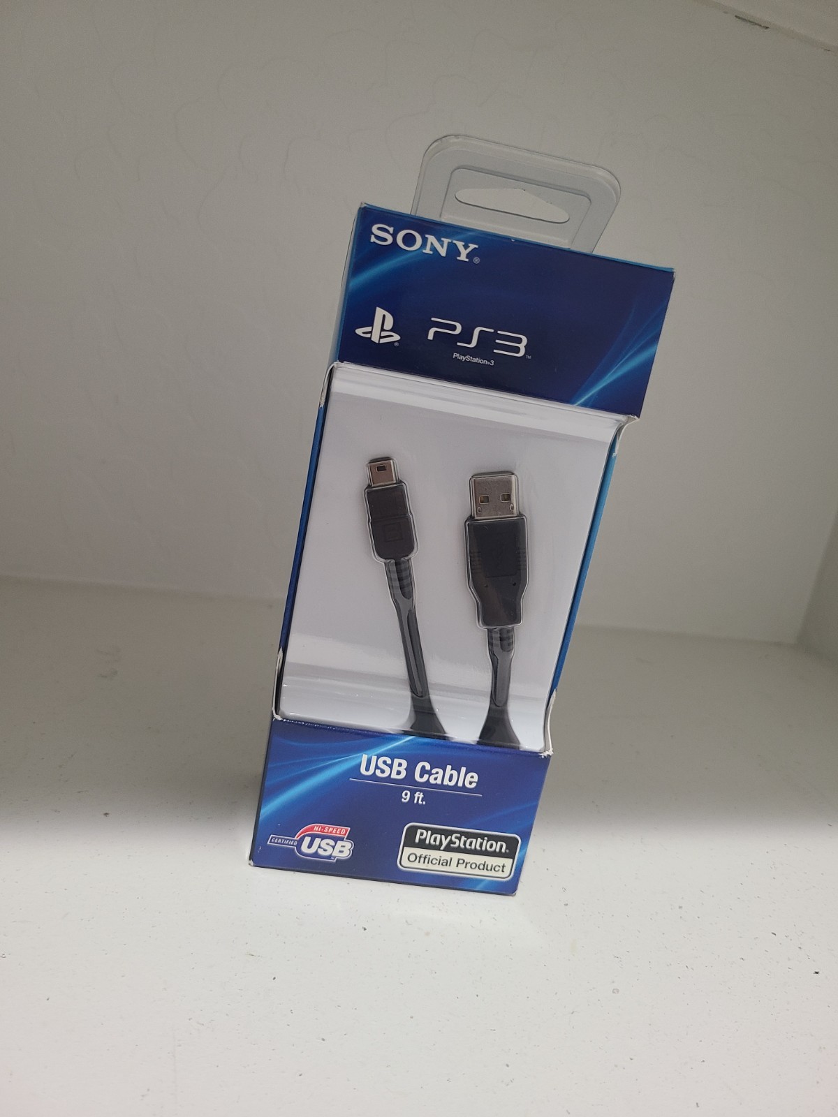 Sony Oem PS3 Usb Cable 9ft. New Sealed