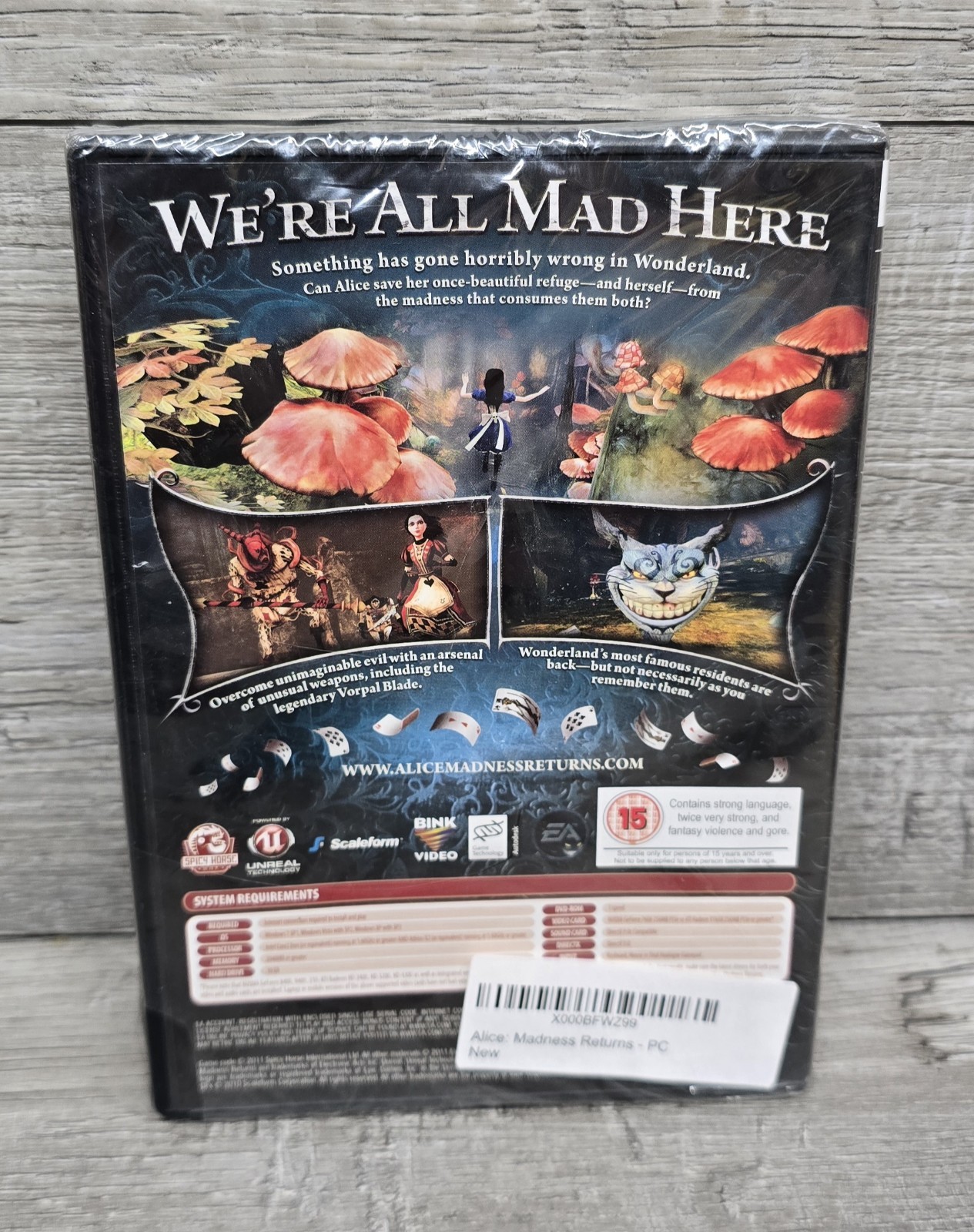 Alice: Madness Returns 2011 PC Dvd New Sealed ~ Please Read