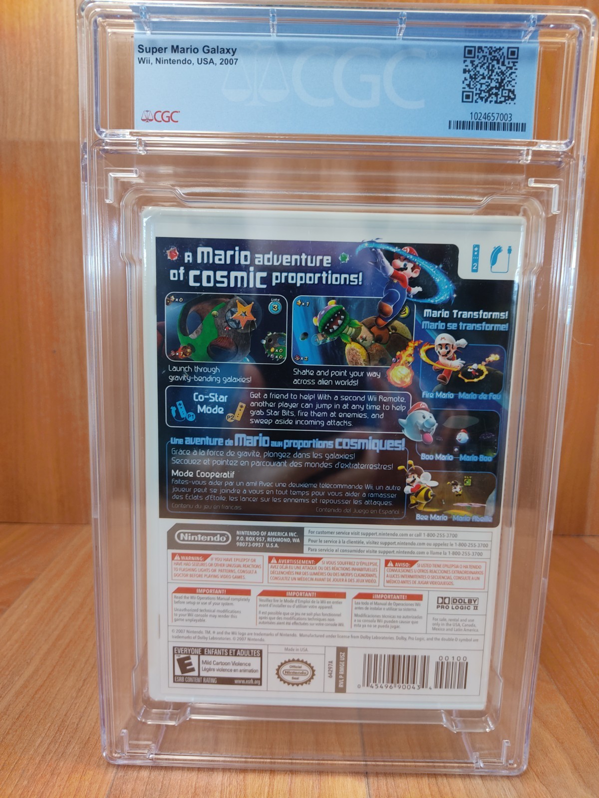 CGC 10 A++ GEM MINTY factory sealed Super Mario Galaxy 1st Print Wii Not vga psa