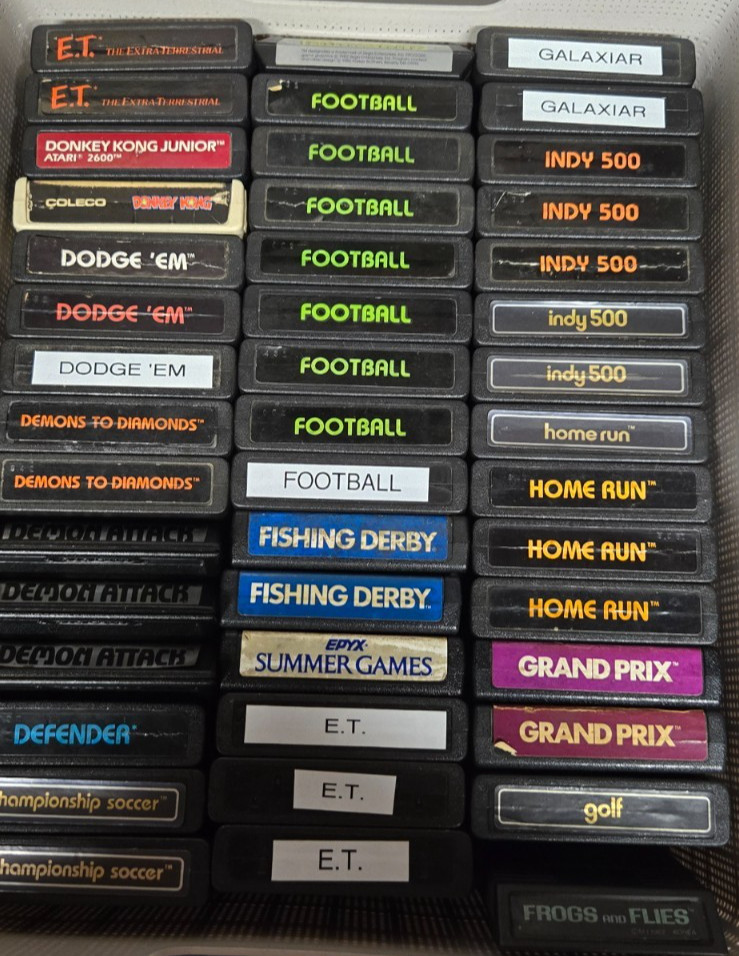 Atari 2600 Video Games, all games have been tested.