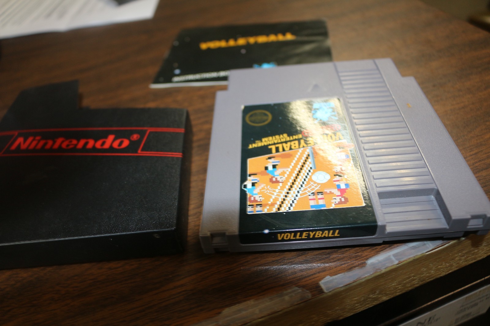 Nes Nintendo Volleyball W/ Instructions 3 Three Screw Variant Variation Version