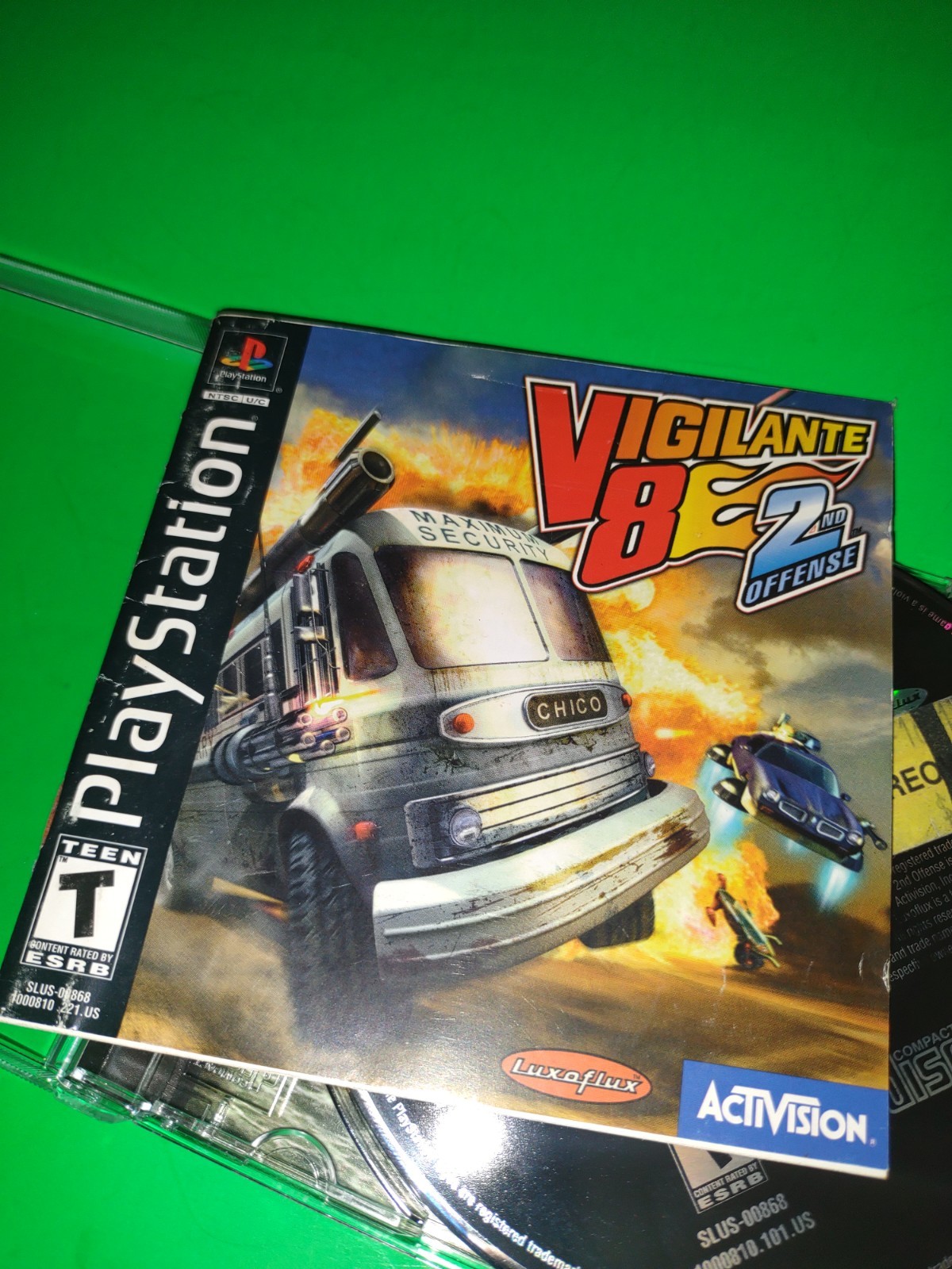 Vigilante 8 2nd Offense (Sony PlayStation 1, 1998 PS1) Complete W/ Reg Tested