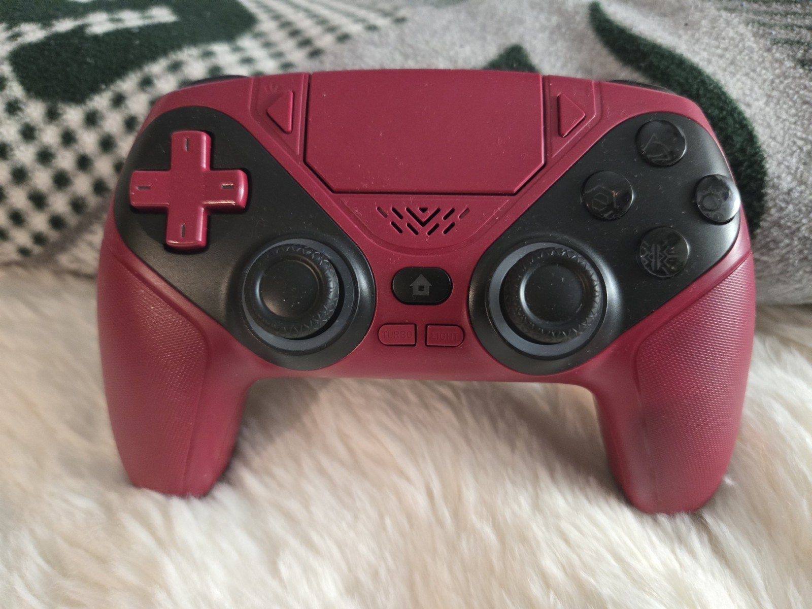PS5 Controllers, new set, love the led colors! One pink and one black!