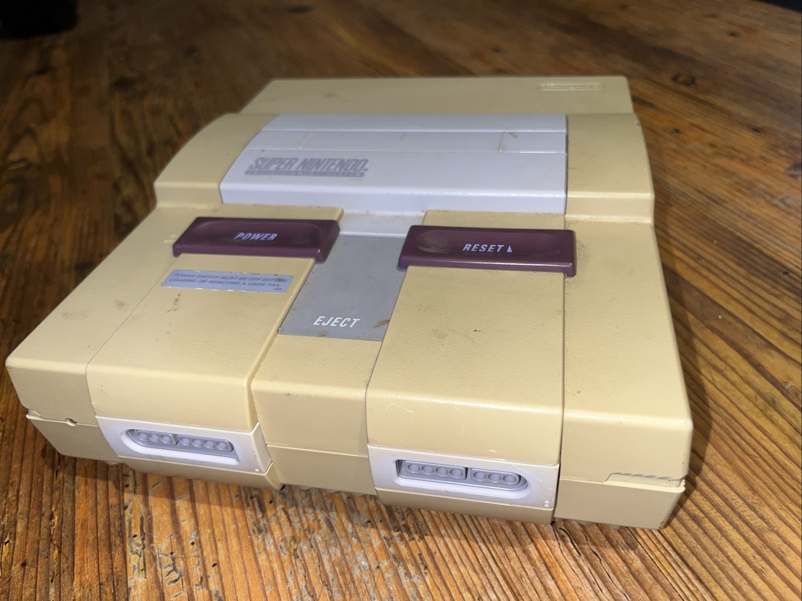 Super Nintendo SNES Console Cords Controller Tested And Working Cosmetic Damage