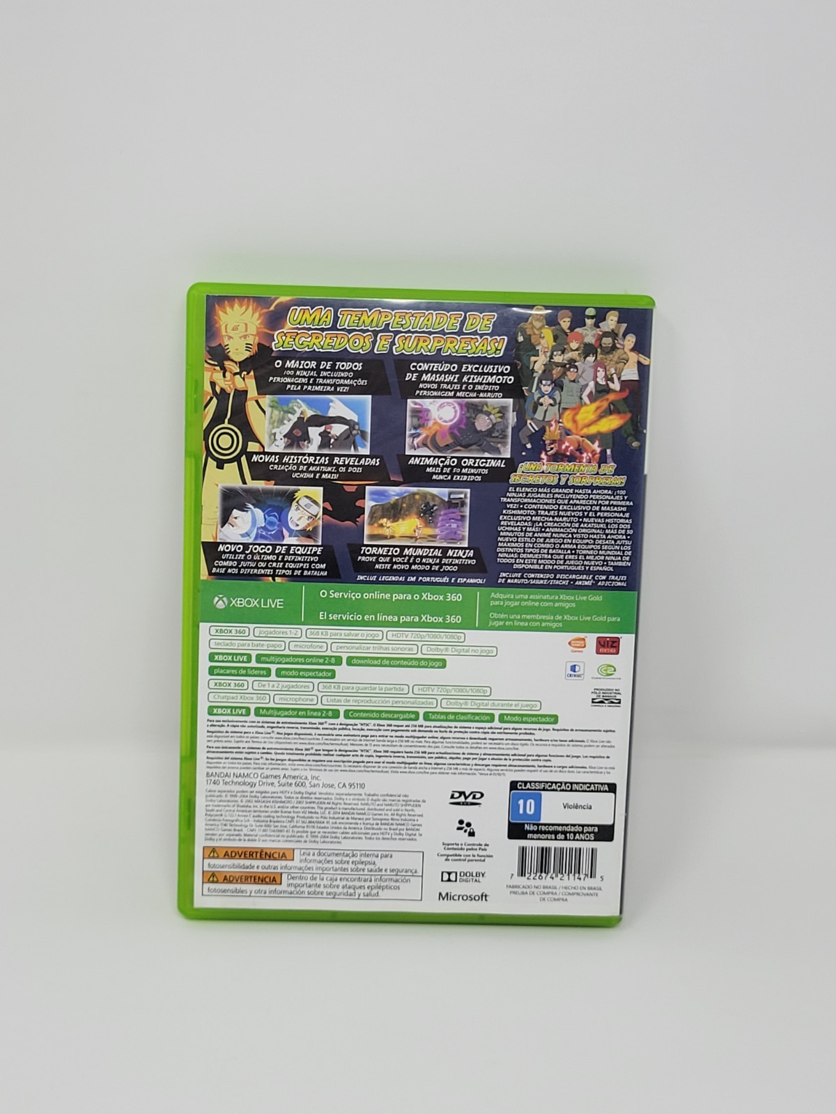 Naruto Shippuden: Ultimate Ninja Storm Revolution Xbox 360 Brazil NTSC Release
