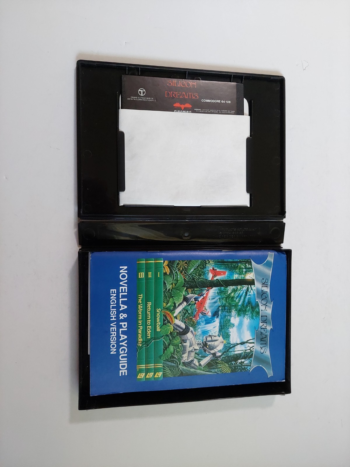 Silicon Dreams Commodore 64 Firebird UK Clamshell Manual Rare Floppy