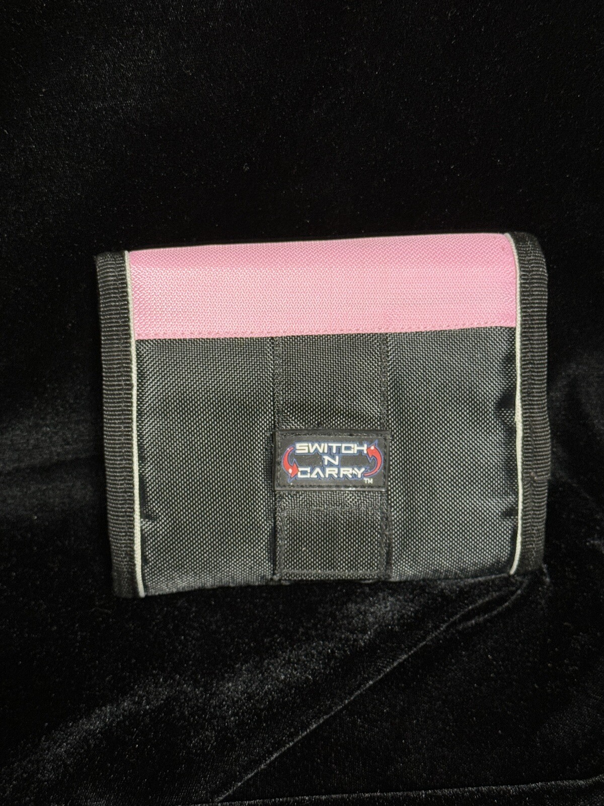 Nintendo DS Switch & Carry Padded Game Travel Carrying Case Pink & Black