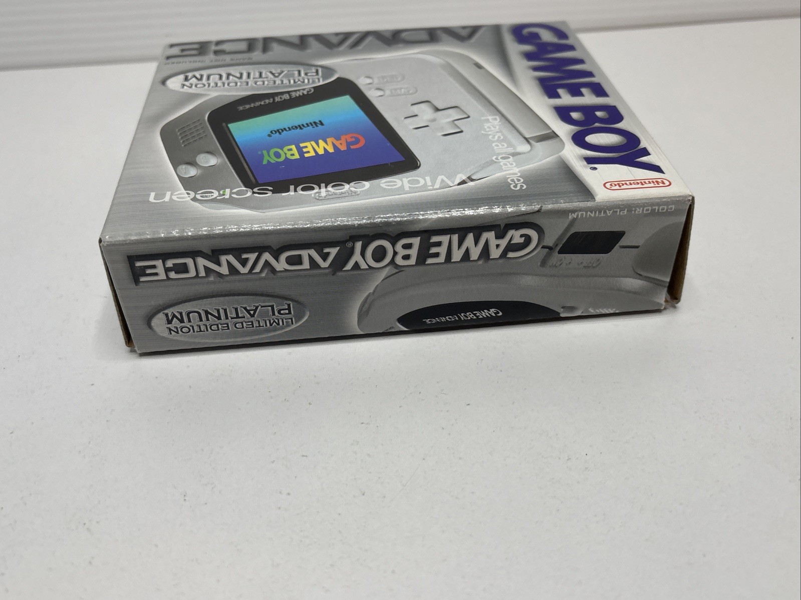 Nintendo Gameboy Advance Platinum Silver Console With Box + Manual GBA CIB