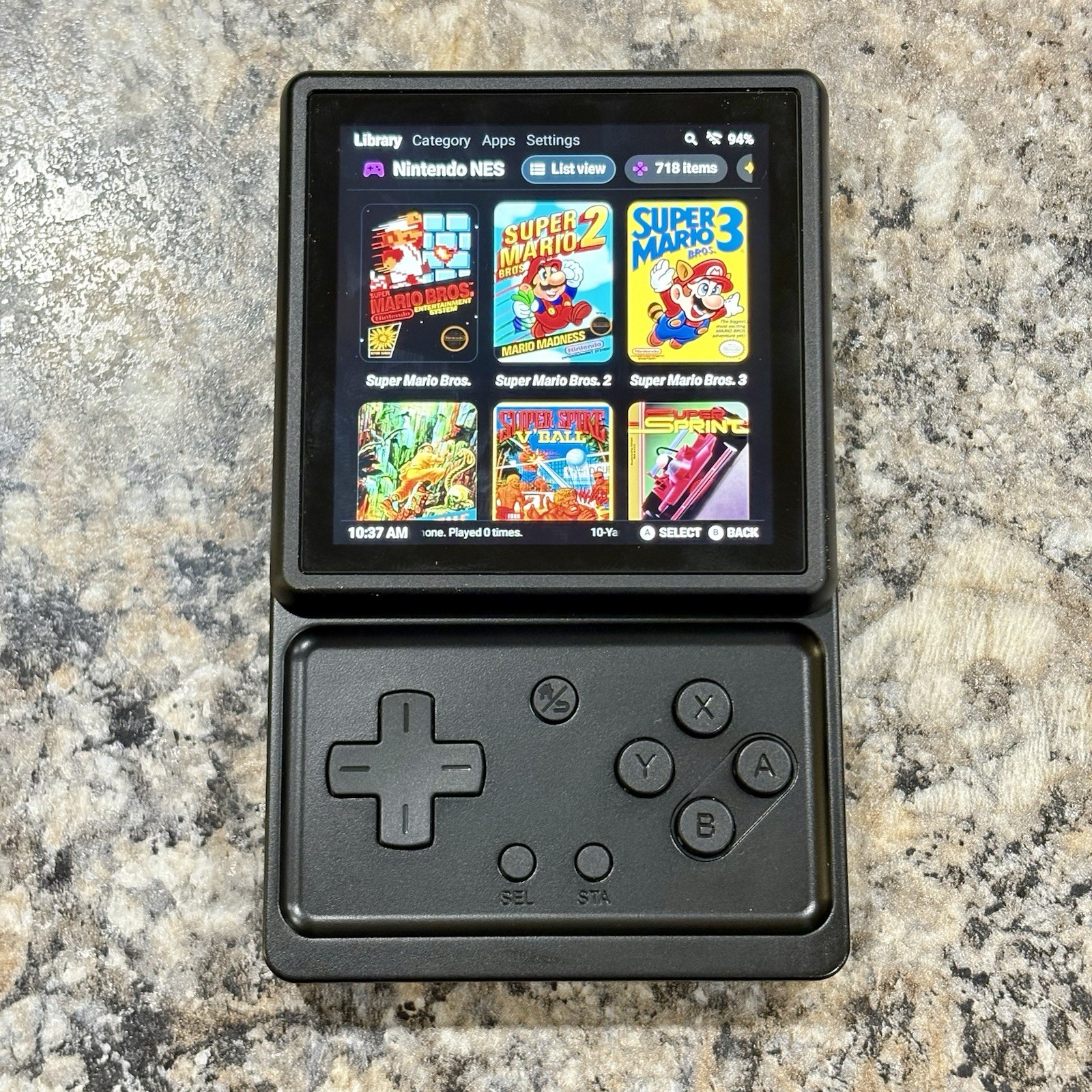 Anbernic RG Rotate, Retro Gaming Handheld, 128GB Card, Loaded Ready To Play