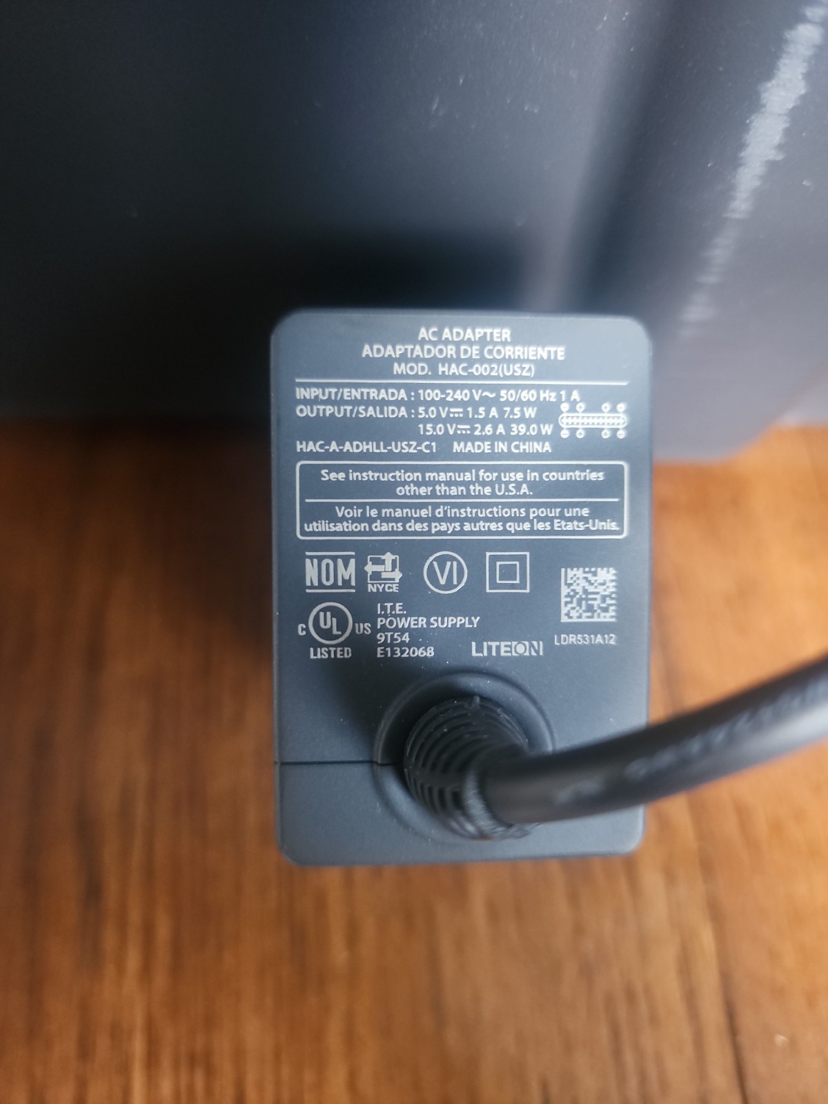 Official Nintendo Switch AC Adapter Charger HAC-002(USZ) Genuine OEM Tested
