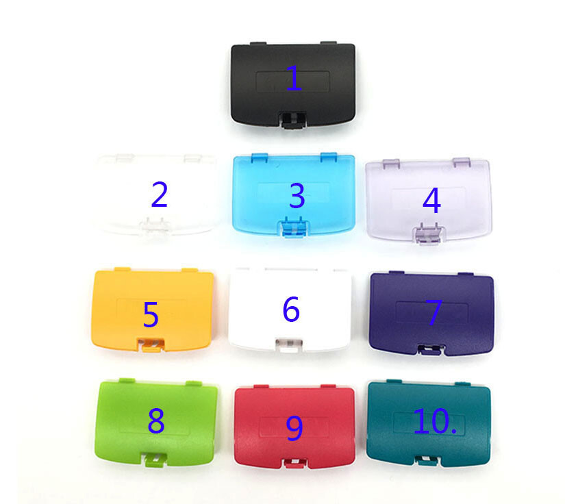 100pcs Multi Colors For GameBoy Color GBC Battery Cover Lid Door Replacement
