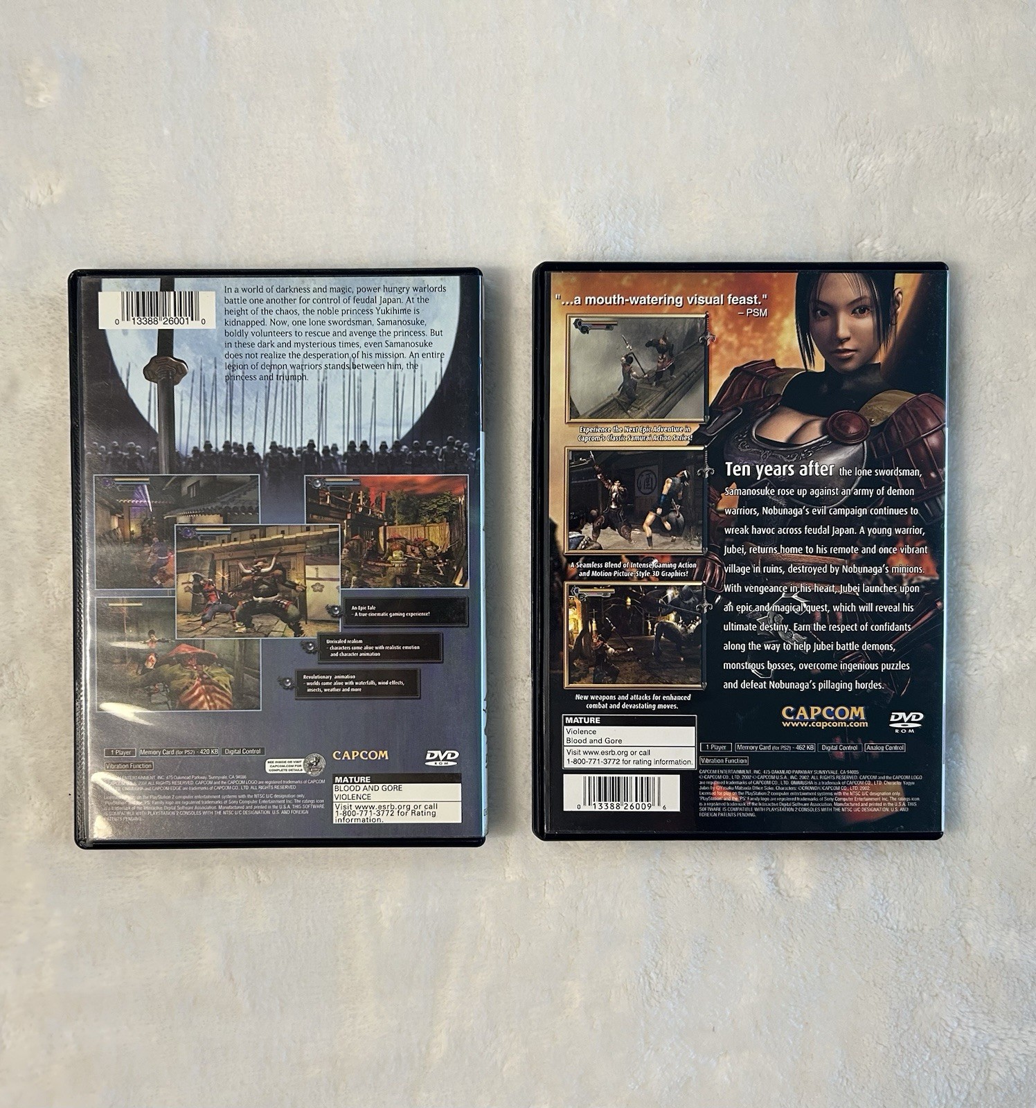 Onimusha 1 & 2 (PlayStation 2) CIB With Target Exclusive CARD PACK