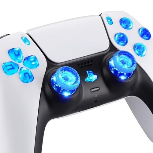 Multi-Color LED D-Pad Thumbstick & Face Buttons Kit for PS5 Controller – 9 Modes