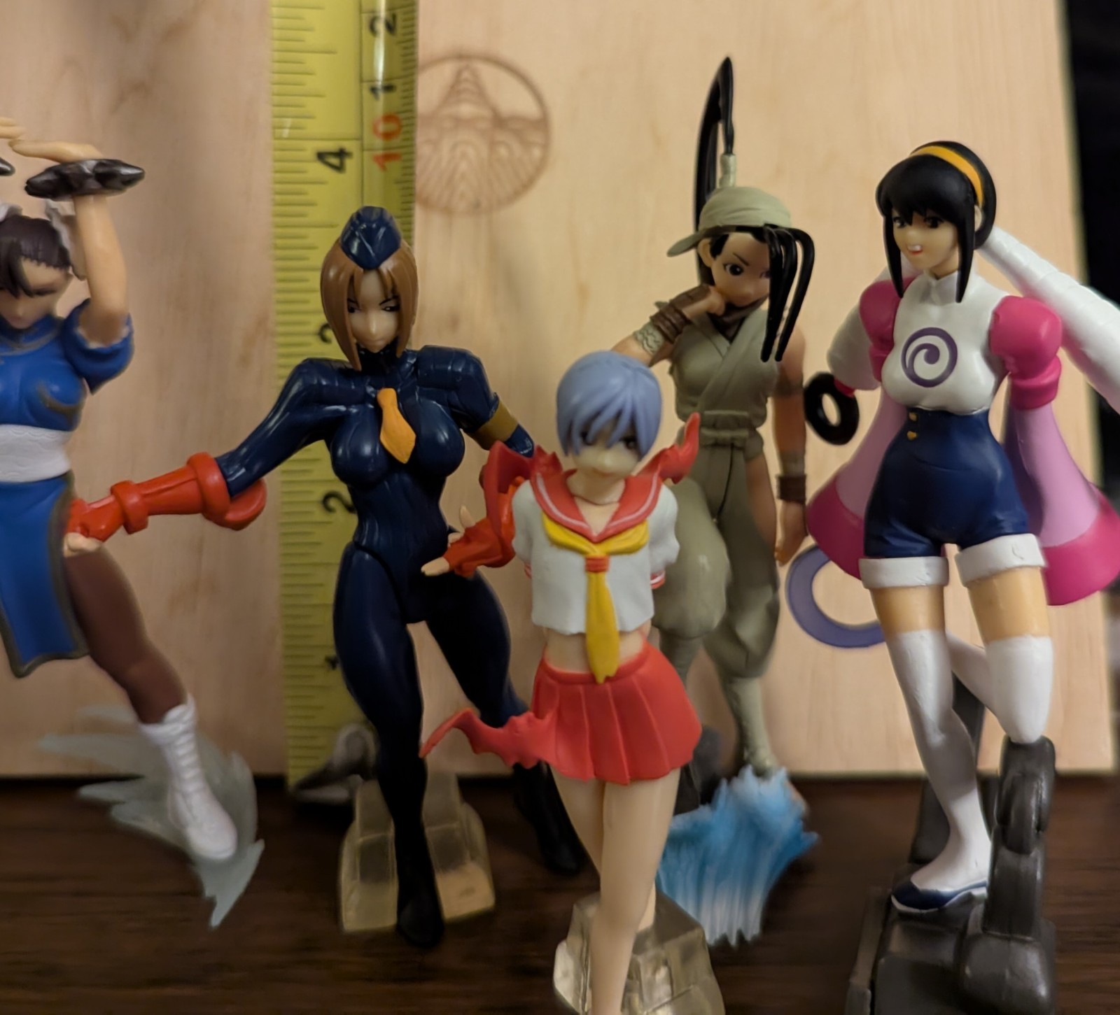 Capcom Gals 2 HGIF Bandai Set Of 6 Figure Lilith Ibuki Ele Cammy Chun-Li Sakura