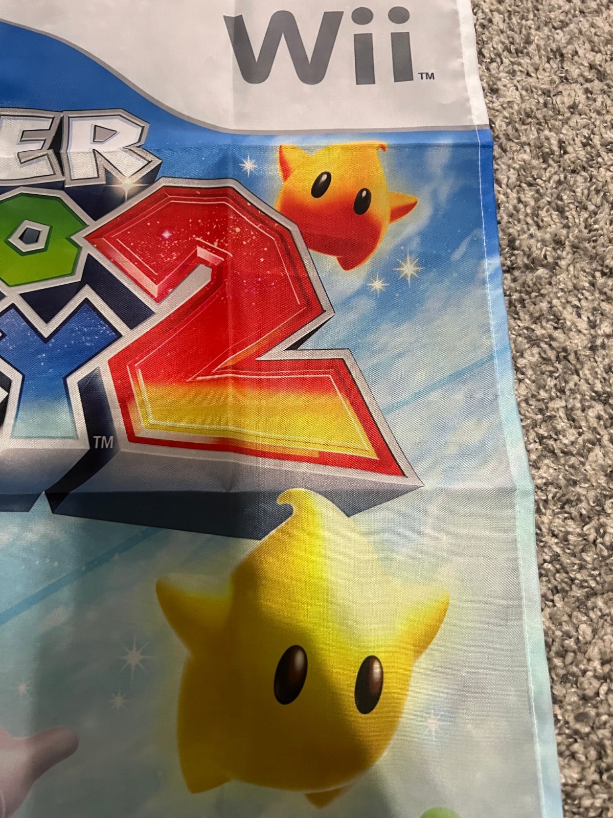 Super Mario Galaxy 2 Wall Flag Banner Tapestry 2 x 3 Ft, Wii