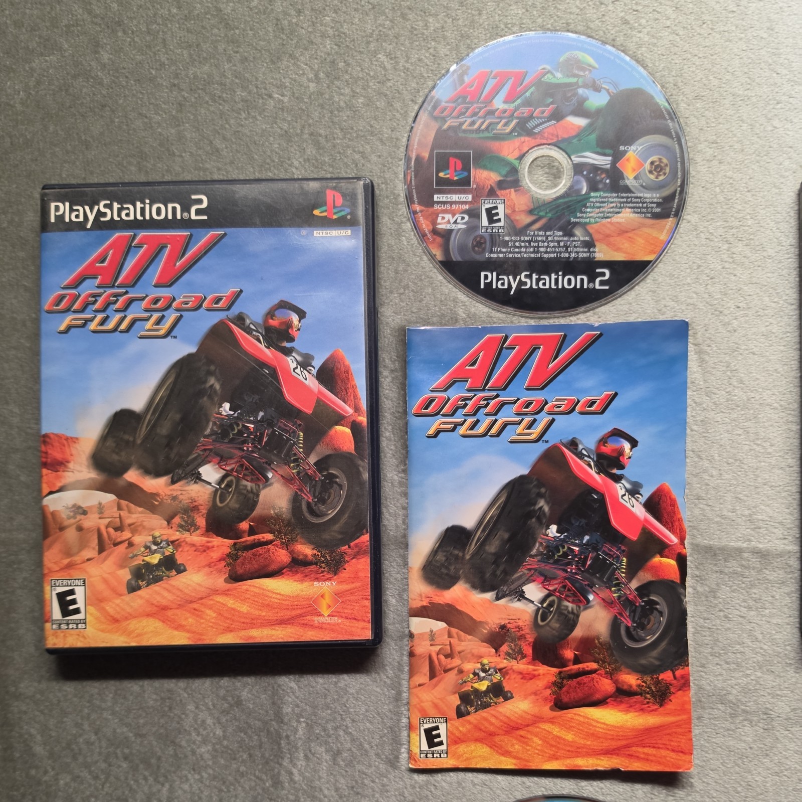 ATV Offroad Fury 1 2 3 & MX vs Lot – PS2 (PlayStation 2) Tested and Complete
