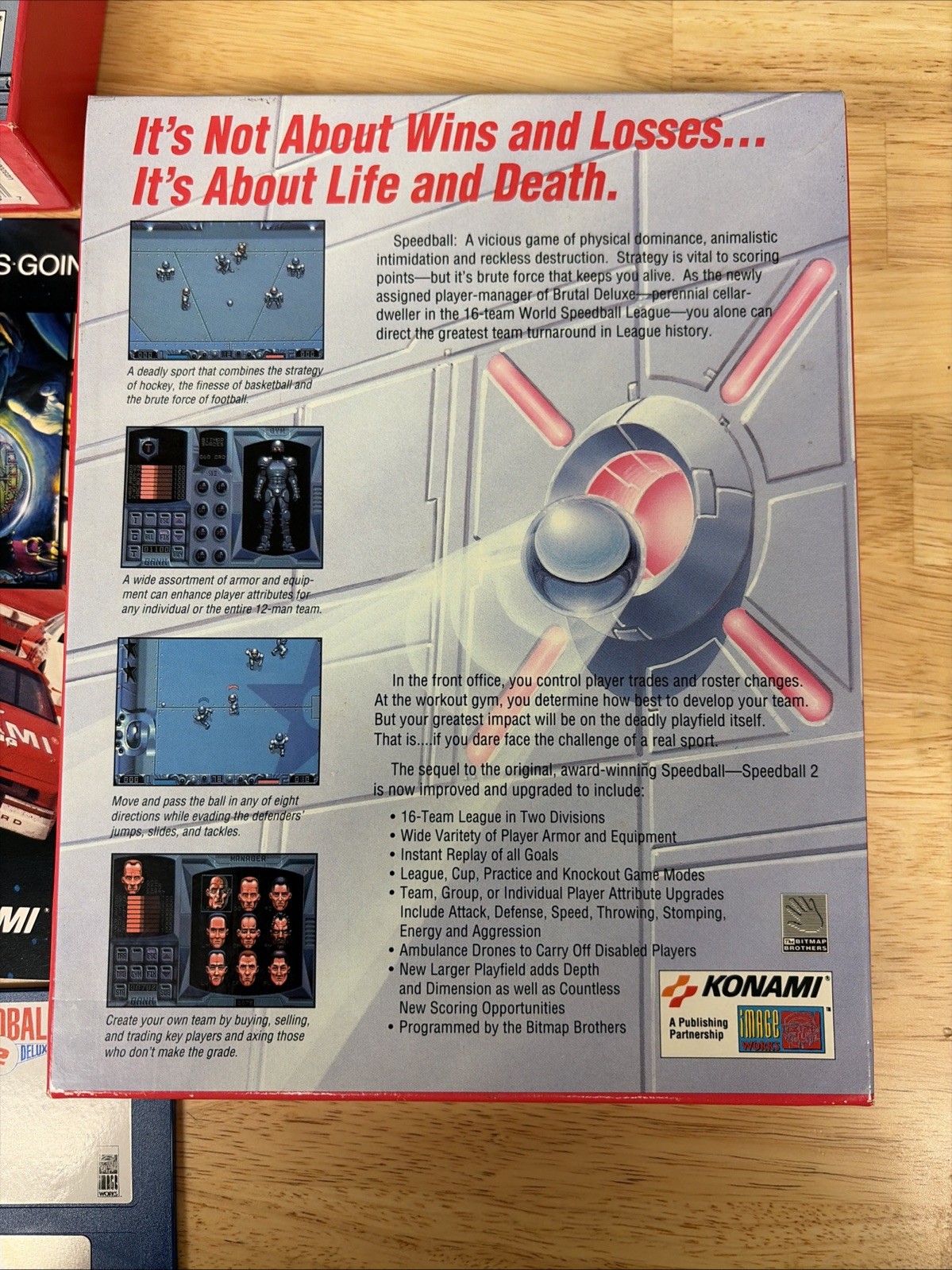 Speedball 2 Brutal Deluxe CIB 3.5″ Commodore Amiga 500 1000 2000 Computer Game
