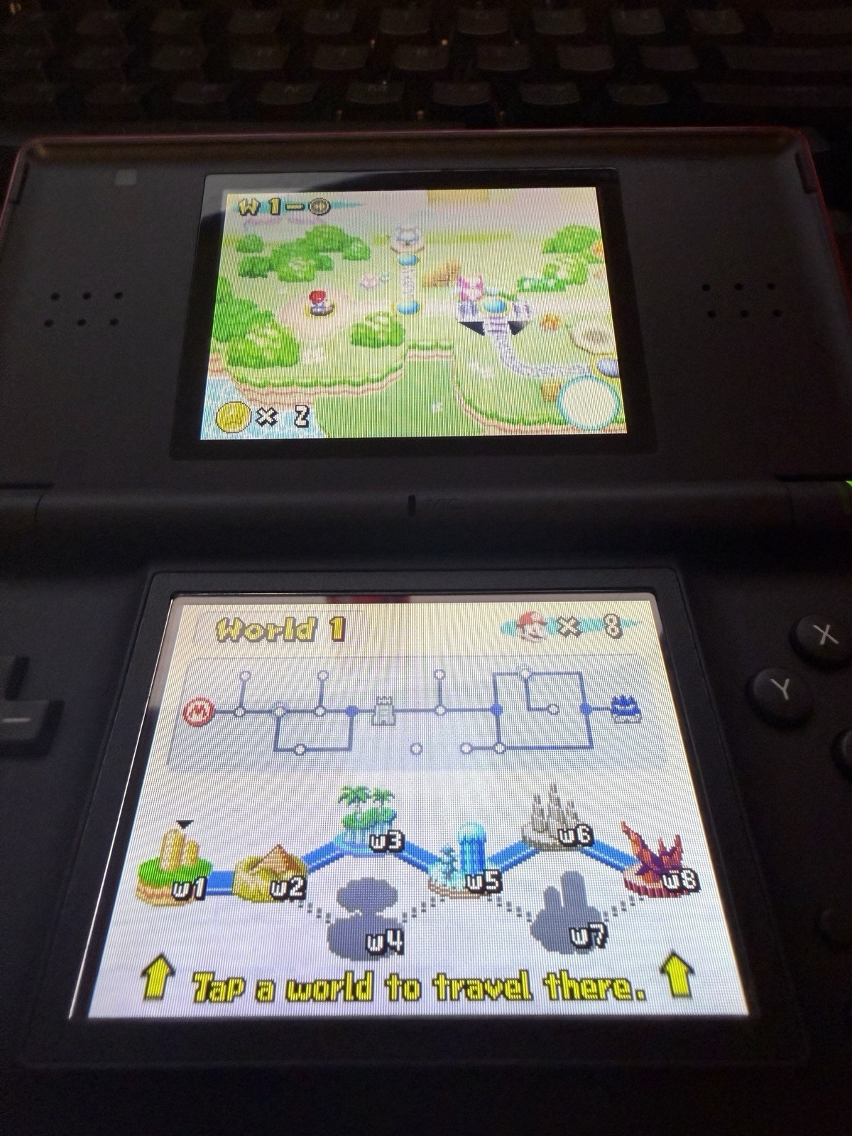 MINT Nintendo DS Lite Handheld Red – W/ New Super Mario Bros – FULLY TESTED